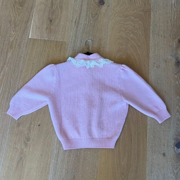Alessandra Rich Pink Cropped Knit Top - Picture 3 of 6